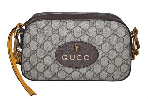 gucci gg supreme black messenger|Gucci neo vintage bag.